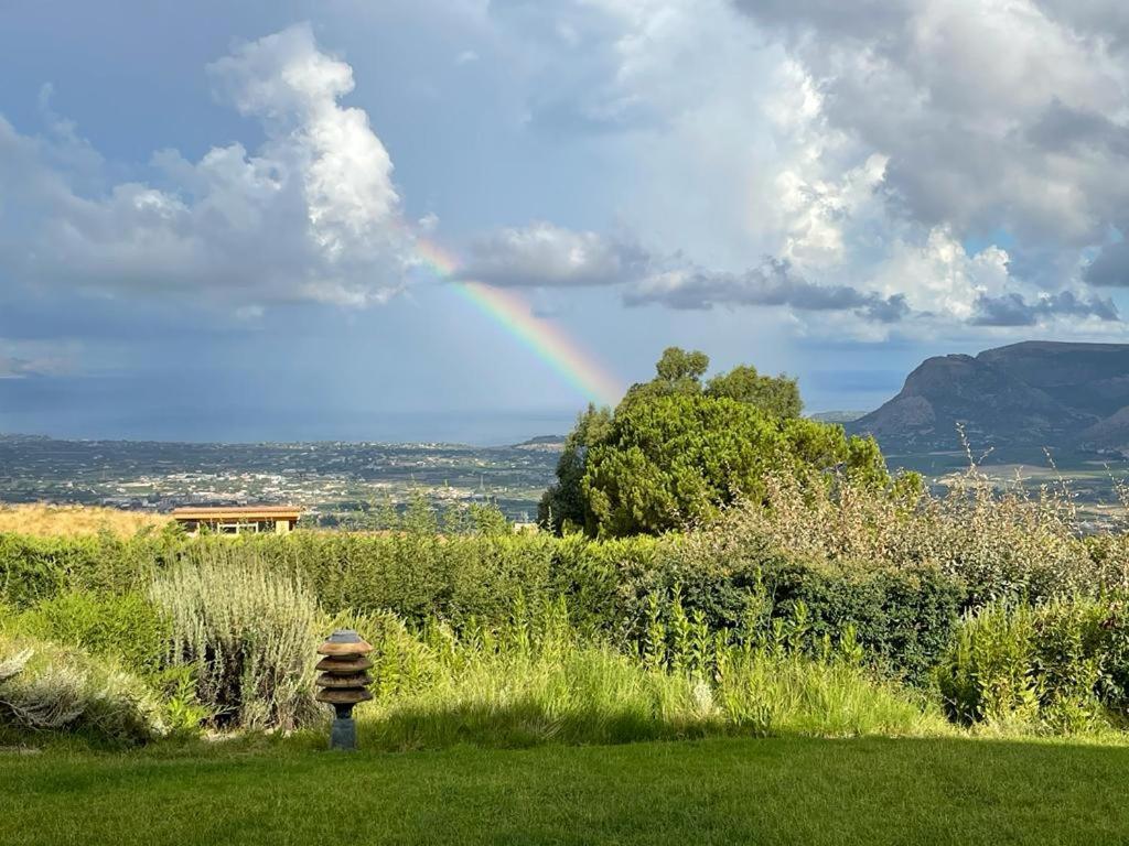 Villa Siciliana Con Piscina E Vista Panoramica Sul Mare Borgetto Exterior photo