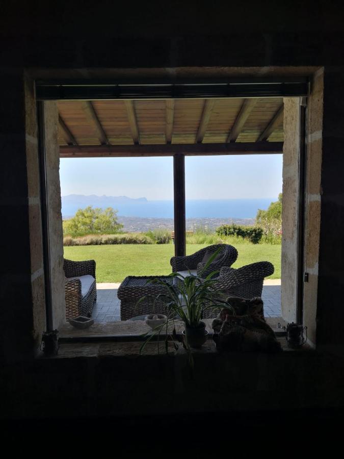 Villa Siciliana Con Piscina E Vista Panoramica Sul Mare Borgetto Exterior photo