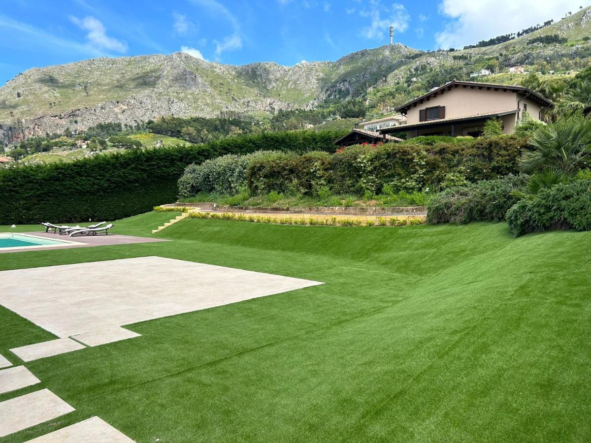 Villa Siciliana Con Piscina E Vista Panoramica Sul Mare Borgetto Exterior photo