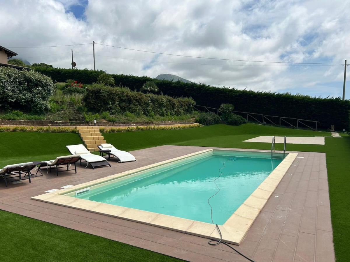 Villa Siciliana Con Piscina E Vista Panoramica Sul Mare Borgetto Exterior photo