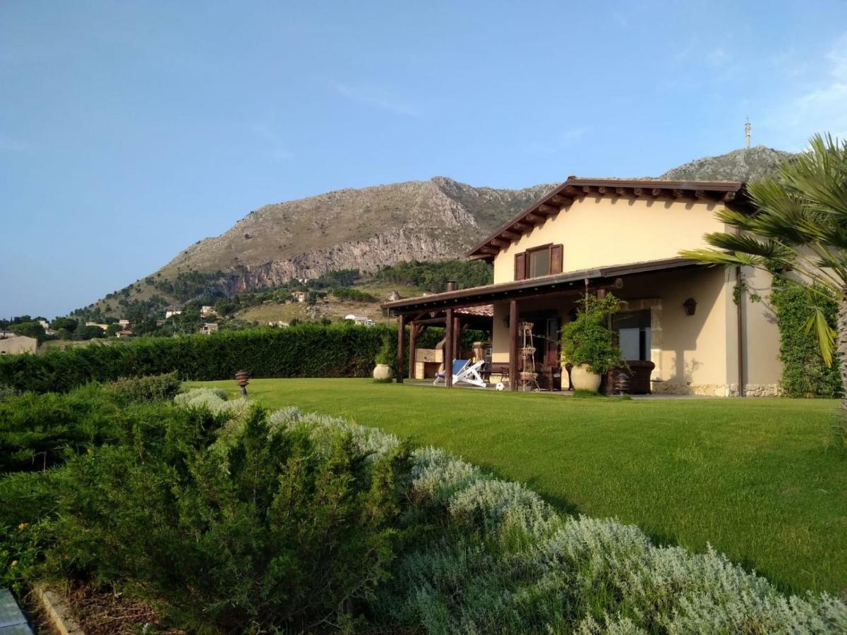 Villa Siciliana Con Piscina E Vista Panoramica Sul Mare Borgetto Exterior photo